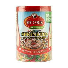 MY COOK SPRINKLES 85G SUGAR STRANDS
