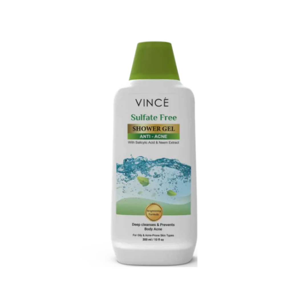VINCE SHOWER GEL 300ML ANTI ACNE