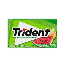 TRIDENT GUM 14STICK WATER MELON