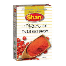 SHAN TEZ LAL MIRCH 180G