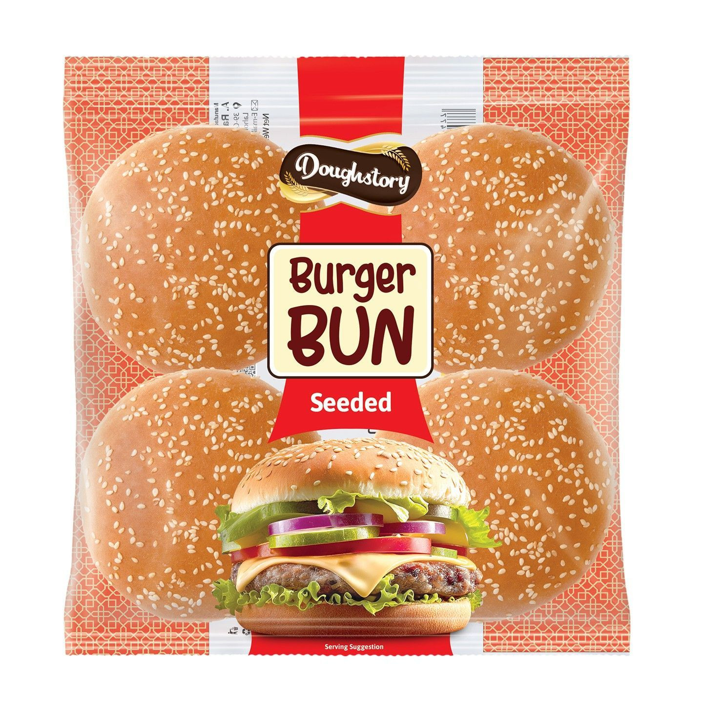 DOUGHSTORY BURGER BUN 4PCS SMALL