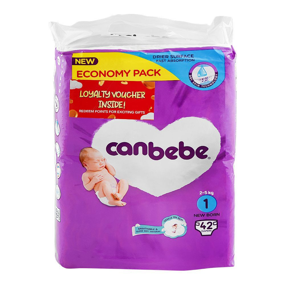 CANBEBE ECO #1 NEW BORN 42PCS