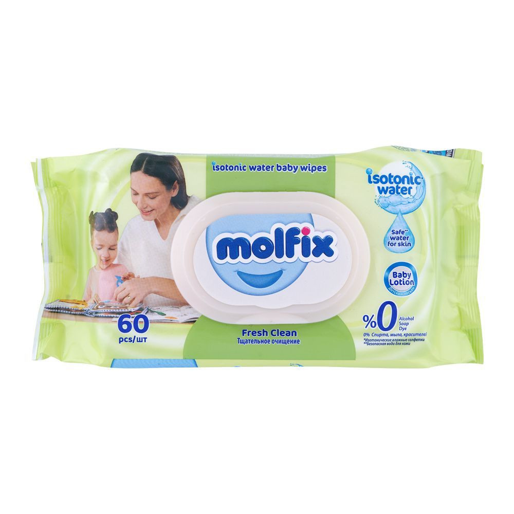 MOLFIX BABY WIPES 60PCS FRESH CLEAN