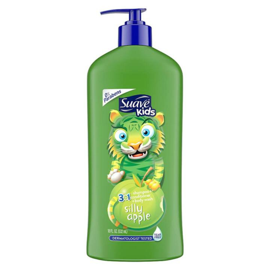 SUAVE KIDS SHAMPOO 3IN1 532ML SILLY APPLE